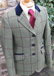 J 105 Mid green tweed with navy and burgundy overcheck.JPG